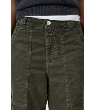 Closed Rhannon barrel pants green rib 667