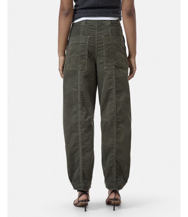 Closed Rhannon barrel pants green rib 667