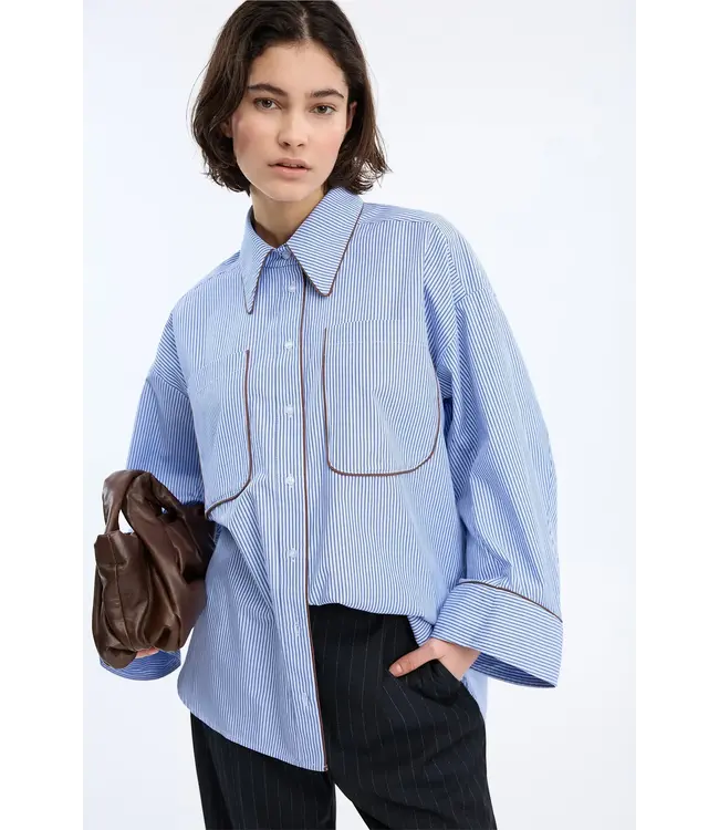 Munthe voyage blouse blue stripe