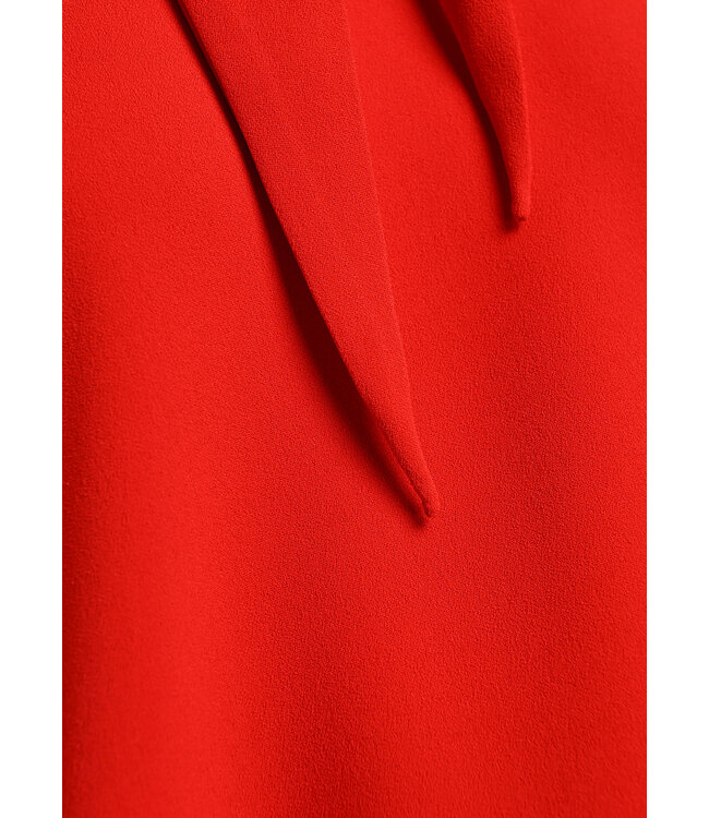 Essentiel Antwerp kassie neck tie top bright red