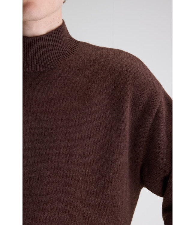 Bellerose Gaky mock neck knit coffee