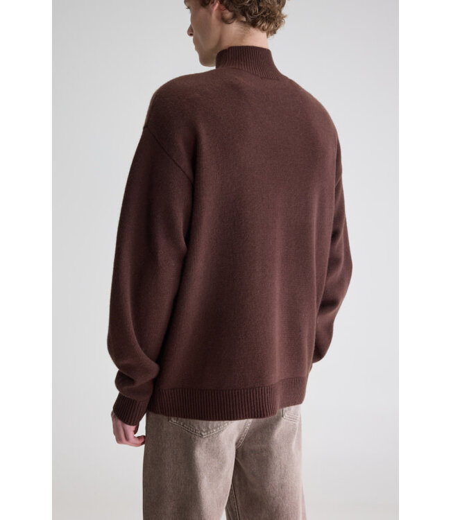 Bellerose Gaky mock neck knit coffee