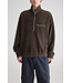Bellerose Maber quarter zip fleece brown