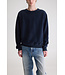 Bellerose Matt fleece crew sweater navy