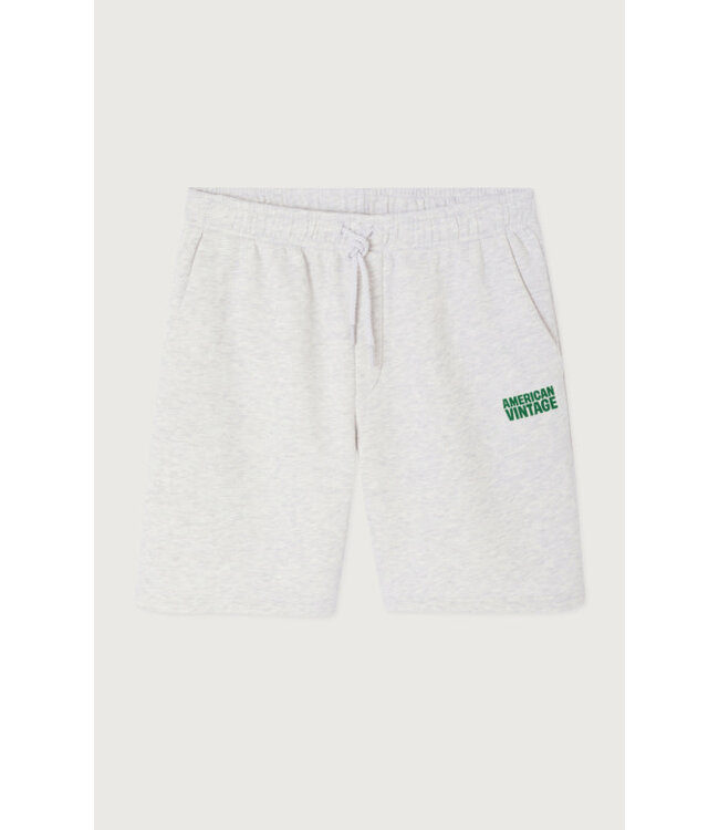 American Vintage baptown sweat short heather grey