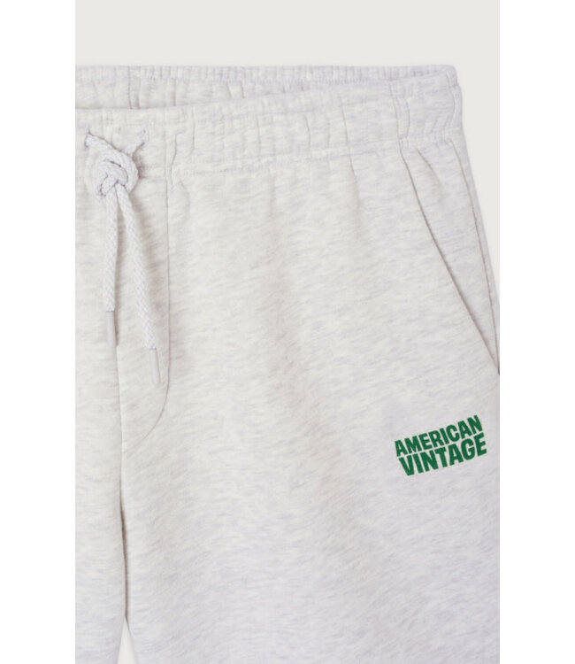 American Vintage baptown sweat short heather grey