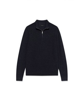 Matinique Malagoon half zip knit navy blazer