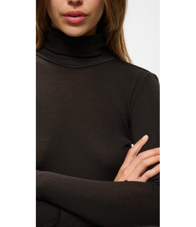 Gestuz GZninia longsleeve genache chocolatw brown