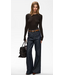Gestuz GZninia longsleeve chocolate brown roundneck