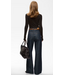 Gestuz GZninia longsleeve chocolate brown roundneck
