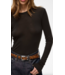 Gestuz GZninia longsleeve chocolate brown roundneck
