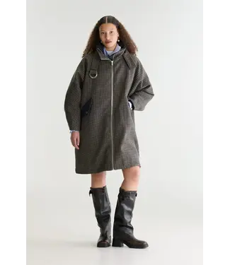 Bellerose Juny Checked Coat Grey