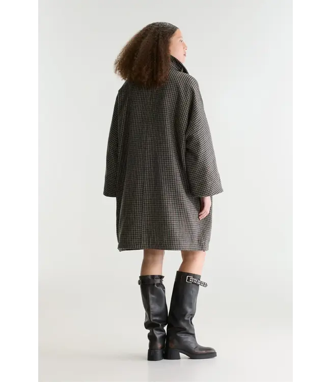 Bellerose Juny Checked Coat Grey