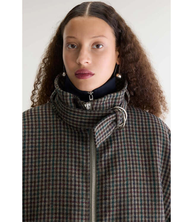 Bellerose Juny Checked Coat Grey