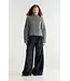 Bellerose Jenoa Wide Wool Trousers dark navy check