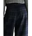 Bellerose Jenoa Wide Wool Trousers dark navy check