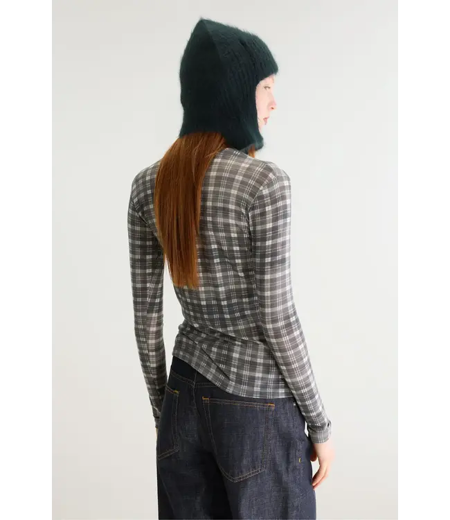 Bellerose Vinny62 Slim longsleeve grey/pink check A