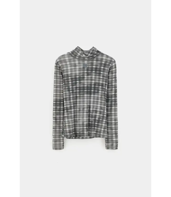 Bellerose Vinny62 Slim longsleeve grey/pink check A