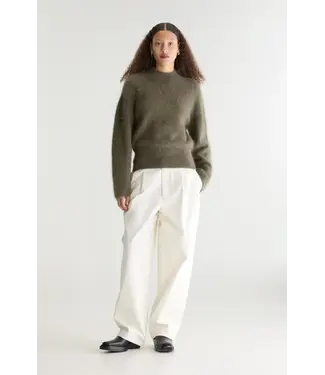 Bellerose Dateko crewneck sweater dusty olive