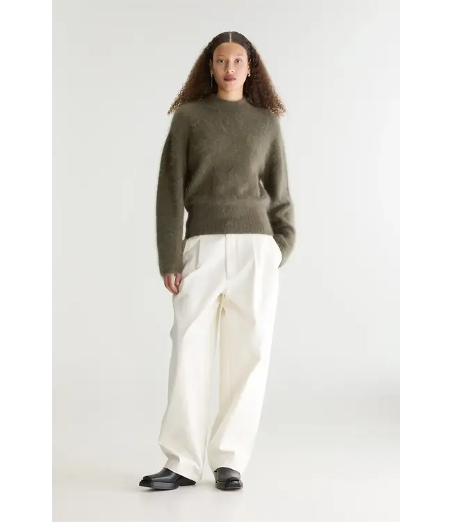 Bellerose Dateko crewneck sweater dusty olive