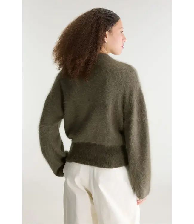 Bellerose Dateko crewneck sweater dusty olive