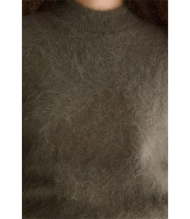 Bellerose Dateko crewneck sweater dusty olive
