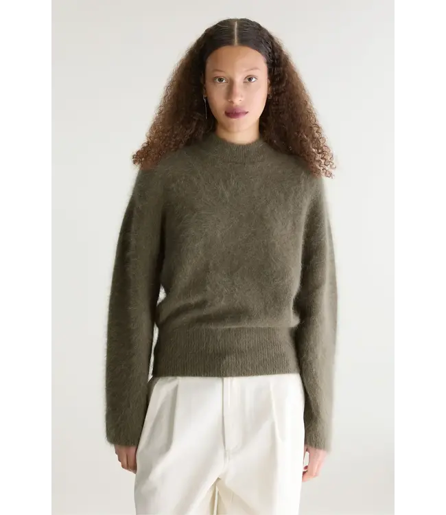 Bellerose Dateko crewneck sweater dusty olive