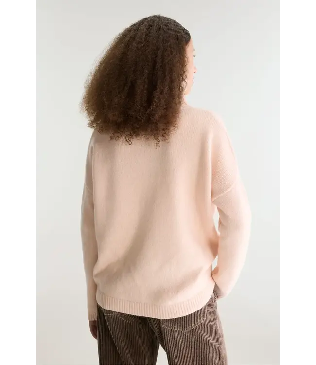 Bellerose Amedo funnel-neck sweater light rose
