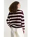 Bellerose Datus62 striped sweater Cordovan / Parchemin