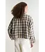 Bellerose JONNIE cropped check shirt black/crystal/natural