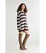 Bellerose DUSOR Striped Polo dress Dark roast / Oasis / Oyster