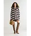 Bellerose DUSOR Striped Polo dress Dark roast / Oasis / Oyster