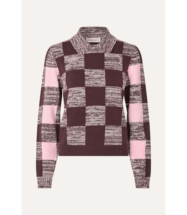 Stine Goya Mix Stripe Polo Sweater
