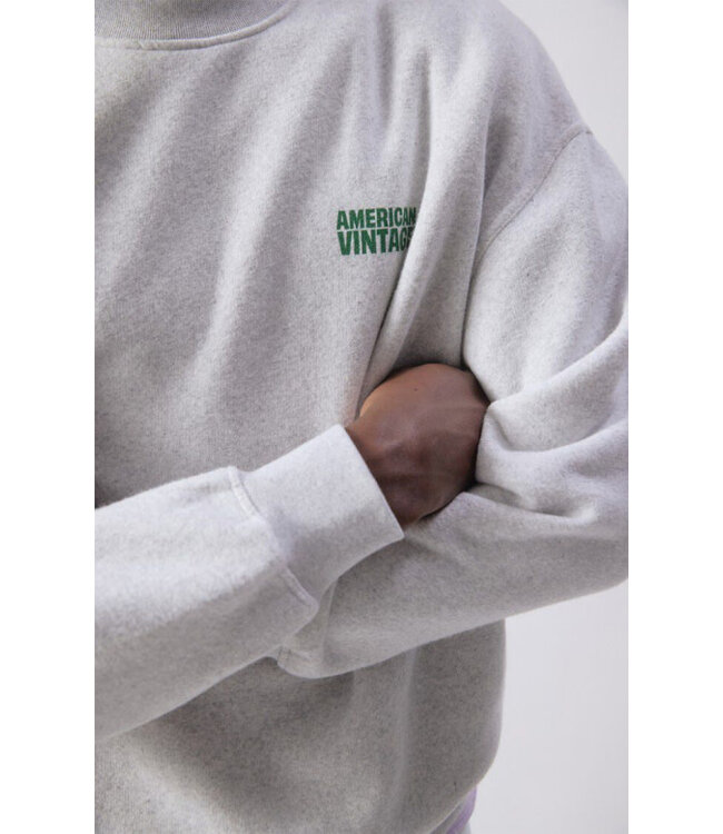 American Vintage Baptown sweater heather grey