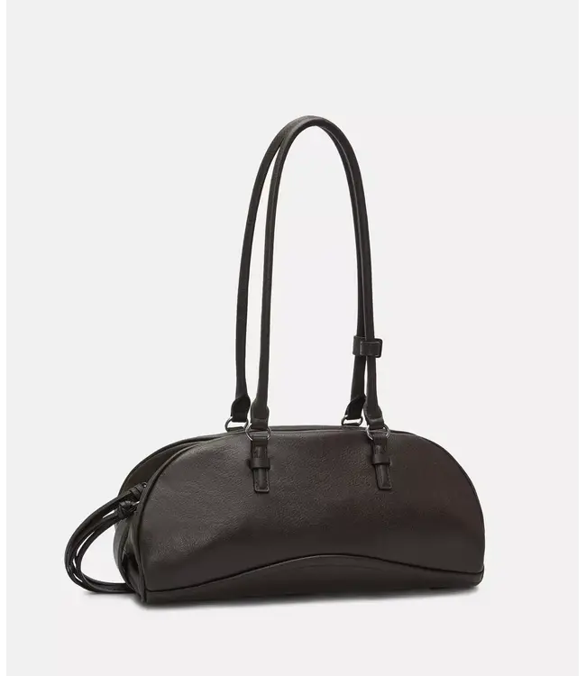 Satchel dark brown leather L