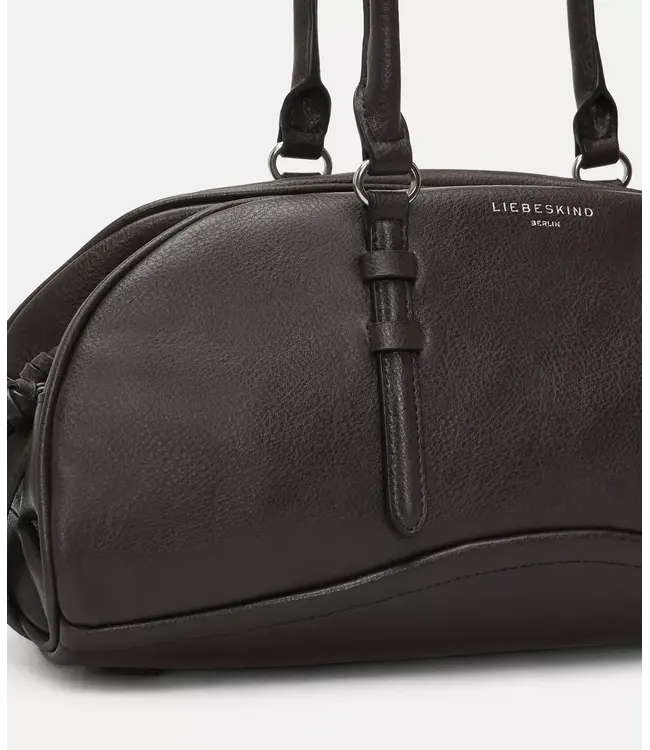 Satchel dark brown leather L