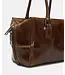 Satchel bag cognac lak leather