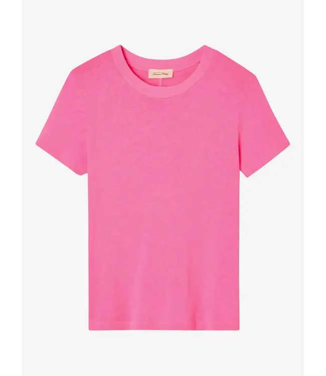 American Vintage Sonoma round-neck T-shirt Pink Acid Fluo