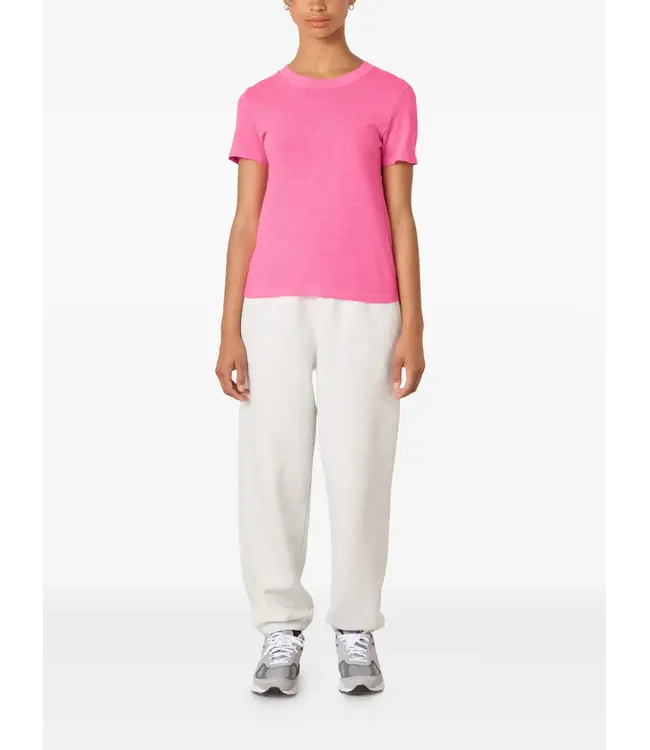 American Vintage Sonoma round-neck T-shirt Pink Acid Fluo