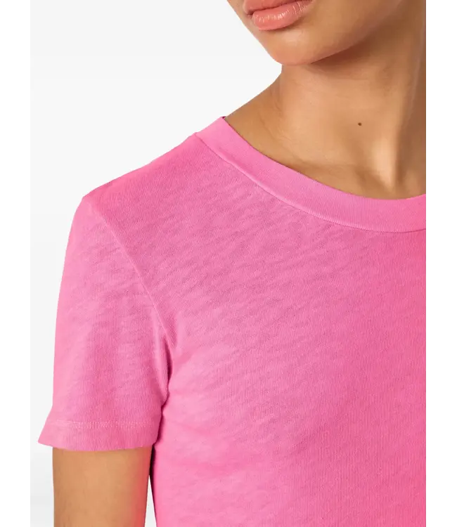 American Vintage Sonoma round-neck T-shirt Pink Acid Fluo