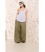 American Vintage eluabird top white blue stripe