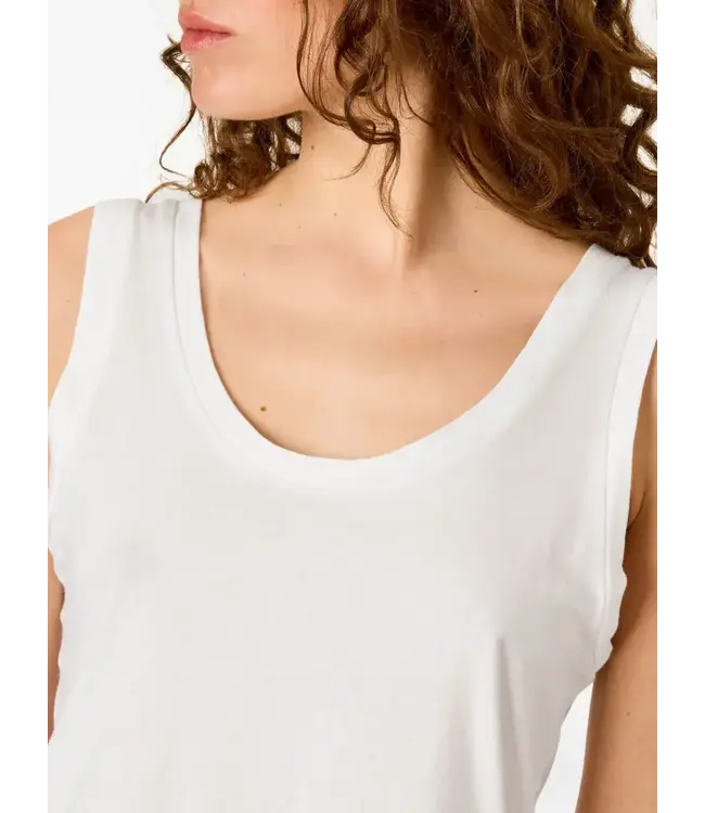 American Vintage apoly tanktop blanc