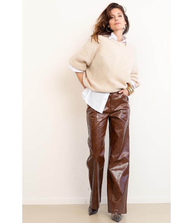 American Vintage cyrow pull light beige knit