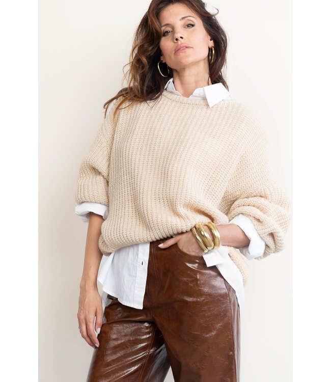 American Vintage cyrow pull light beige knit