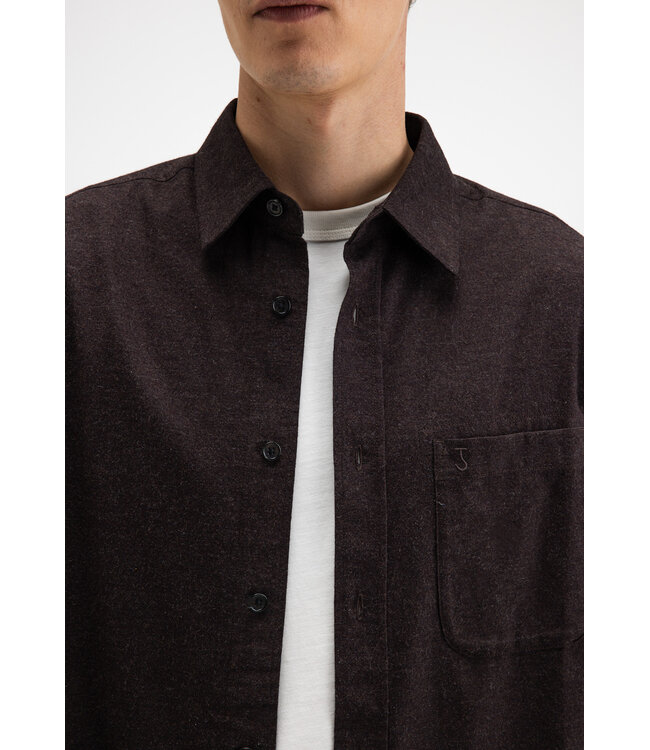 Butcher of Blue Aidan flannel shirt topaz brown
