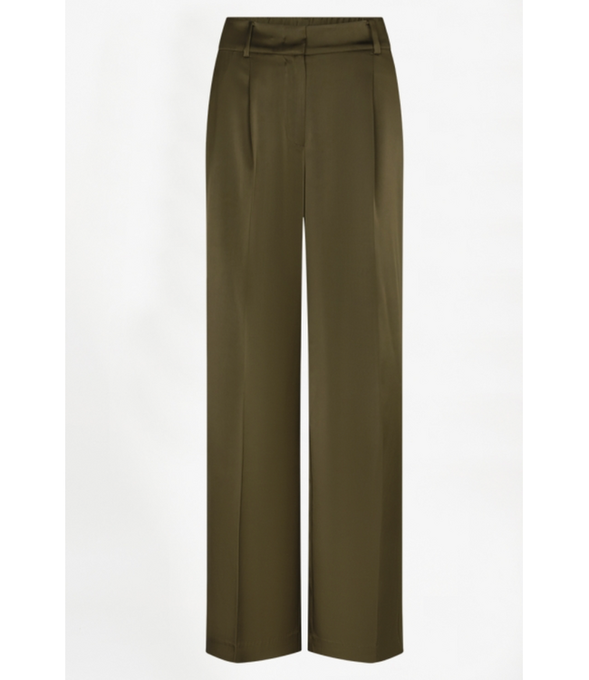 Dante 6 Jules Bold Satin Smart pants Moss Olive 3895
