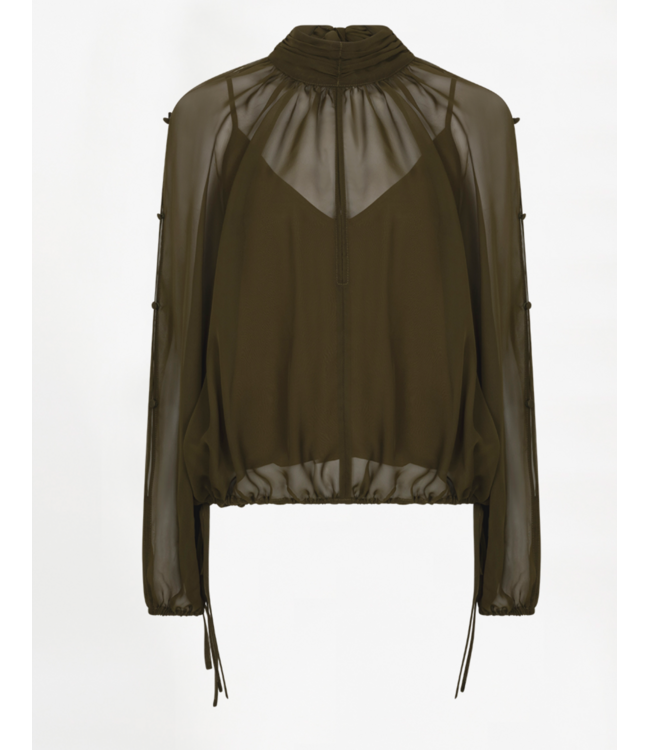 Dante 6 Sonia Boho Blouse Moss Olive 3895