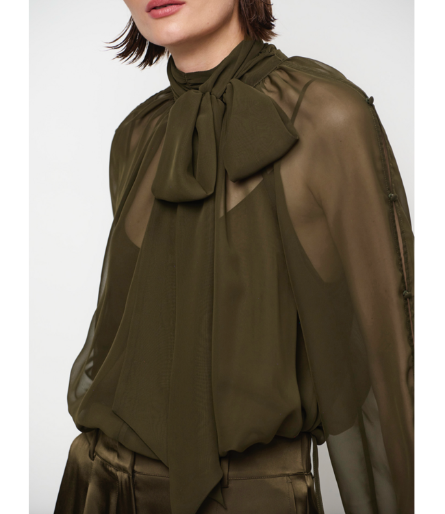 Dante 6 Sonia Boho Blouse Moss Olive 3895