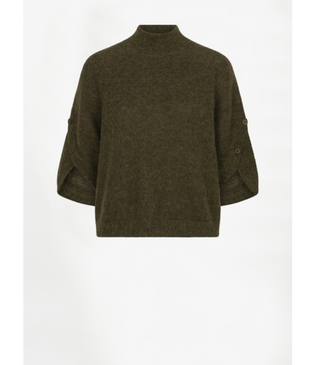 Dante 6 Mahani Cape Sweater Moss Olive 3895