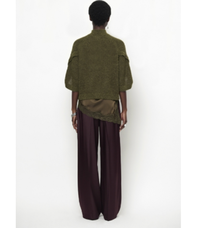Dante 6 Mahani Cape Sweater Moss Olive 3895